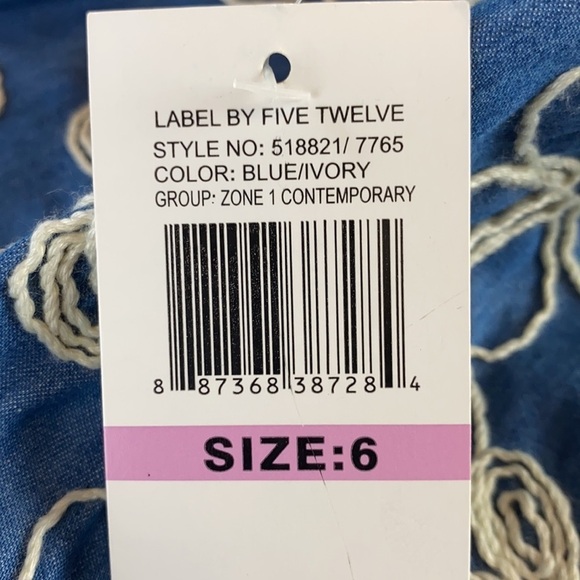 Floral Boho embroidered Ruffle tail dress By Label by five twelve NEW - Picture 9 of 10